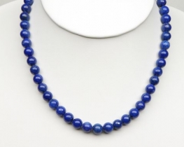 Ogrlica Lapis lazuli AA 8 mm