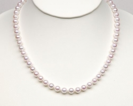 Akoya Sea Pearl Necklace, 7.5 mm AA