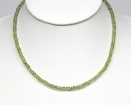 Necklace Peridot 5 mm - Gold