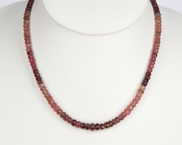 Necklace Tourmaline Watermelon 6 mm