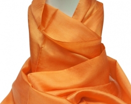 Silk Scarf Cocoon - Orange