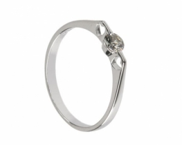 Silver Ring HEART Zirconia