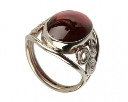 Ring TRISKELION - Garnet