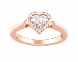 Rose Gold Ring DOLCE VITA with diamonds 