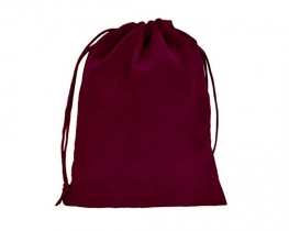 Slika izdelka: Darilni mošnjiček VALENTIN XL - temno rdeč žamet 