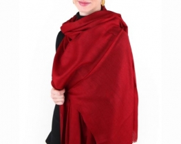 PURE Cashmere Scarf - Red