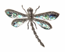 Brooch & Pendant Dragonfly Heliotis & Marcasites