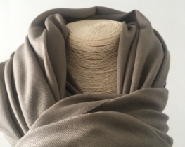  PURE Cashmere scarf - Brown gray