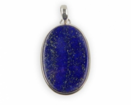 Srebrn obesek LAPIS LAZULI 20 x 30 mm