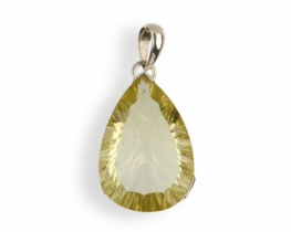 Silver Pendant Lemon Q. Diamantina