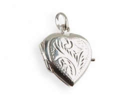 Silver Pendant Medallion HEART