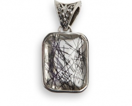 Pendant Tourmaline Quartz 23 x 29 mm