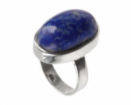 Silver Ring Lapis Lazuli 16 x 21 mm