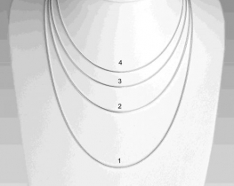 Srebrna verižica KAČICA 03 - 1,1 mm - 42 cm