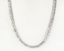 Silver Byzantine Necklace - Royal knitting