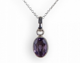 Necklace RIO GRANDE with Amethyst Pendant