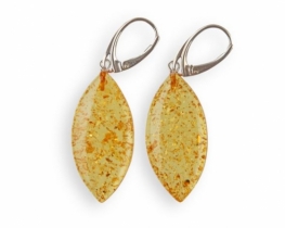 Amber Silver Earrings ATHENA