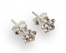 Silver Earrings MISSY - Crystal