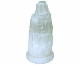 Snow White Selenite Lamp 40 x 12 cm