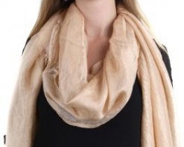 Svileni šal DIANA bež