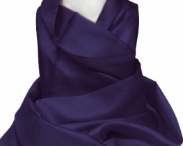Šal COCOON modro vijoličen - 100 % svila