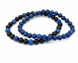 Bracelet Lapis & Black Tourmaline