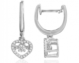 Earrings with Brilliants CUPID - Dancing Diamonds