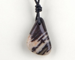 Zebra Jasper on a Cord - Aries