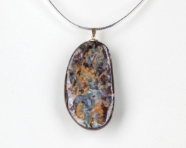 Gold Pendant BOULDER OPAL