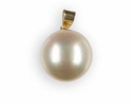 Gold Pendant NUDE - South Sea Pearl 12.5 mm