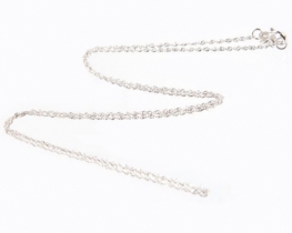 White Gold Chain ROLO 45 cm