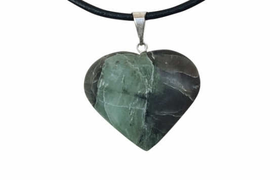 Obesek Smaragd SRCE 22 x 6 mm