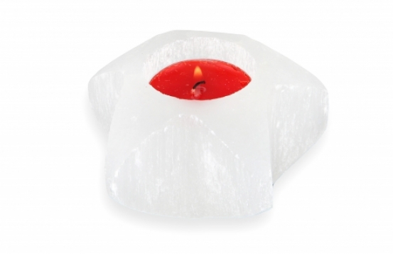 Selenite Star Candle holder 90 x 45 mm