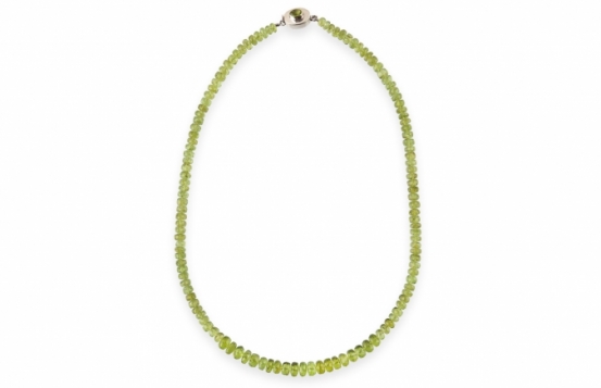 Ogrlica Olive Queen peridot 6 - 8 mm