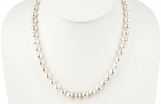 Biserna ogrlica BELLE PEARL - CHAMPAGNE 8,5 mm