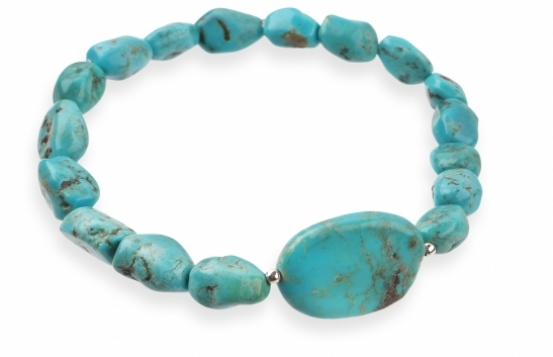 Tibetan Turquoise Bracelet 17 x 25 mm