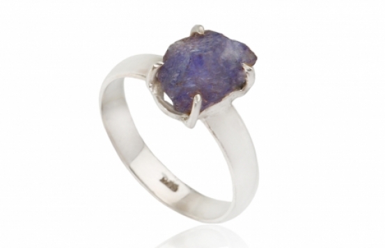 Silver Ring Natural Tanzanite