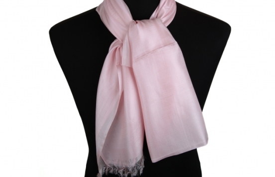 Silk Scarf Cocoon Pink