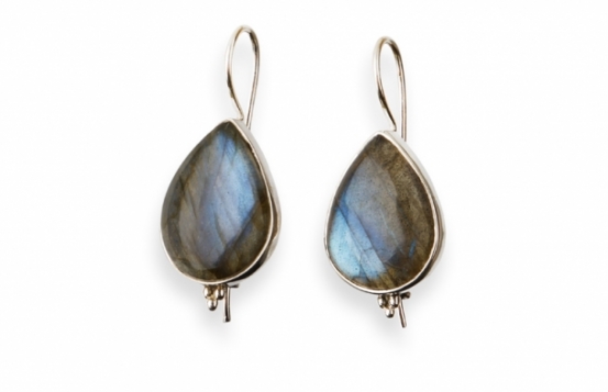 Silver Earrings BLUE GLEAM – Labradorite