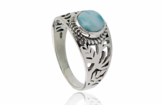 Prstan larimar Art Nouveau Vintage