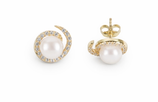 AURELIA Comet Pearl Earrings