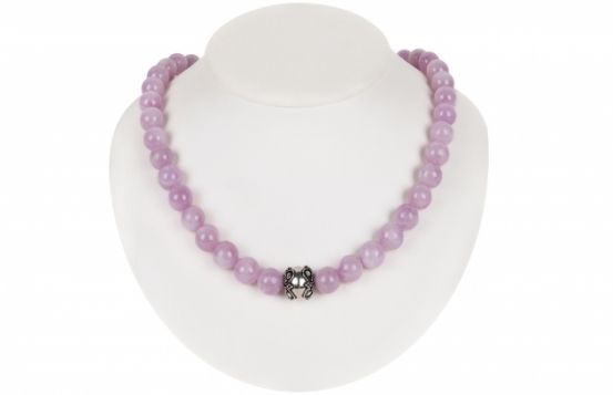 Silver Necklace Kunzite - Vintage