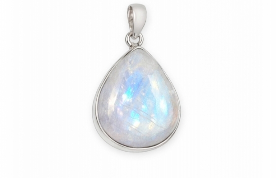 Obesek mavrični mesečev kamen Aurora Polaris