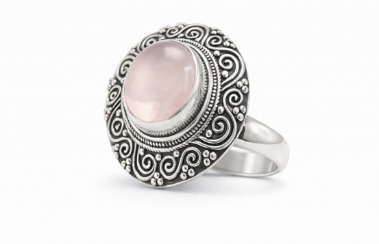 Srebrn prstan ARIANA Roževec 