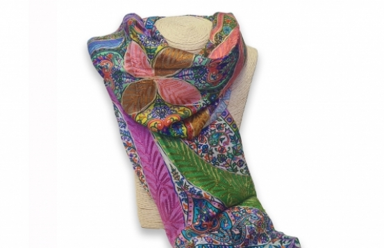 Silk Scarf Oasis Mirage