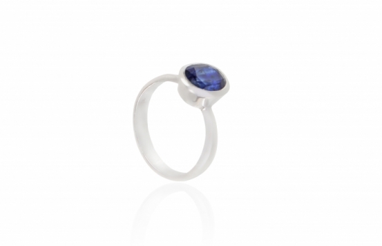 Silver Ring OPUS Blue Kyanite