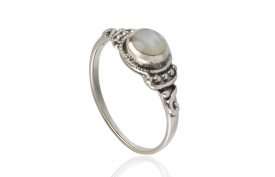 Silver Ring MOP Vintage
