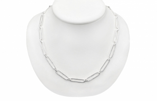 Srebrna ogrlica in zapestnica SILK Linea