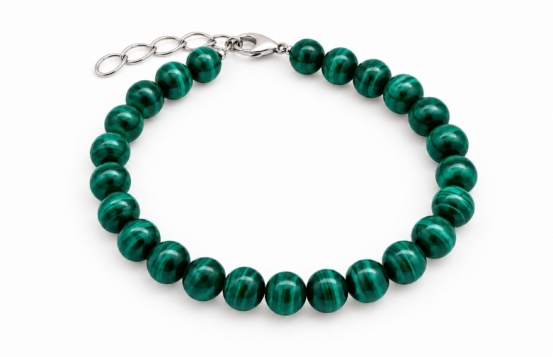 Malahit Verde zapestnica 8 mm