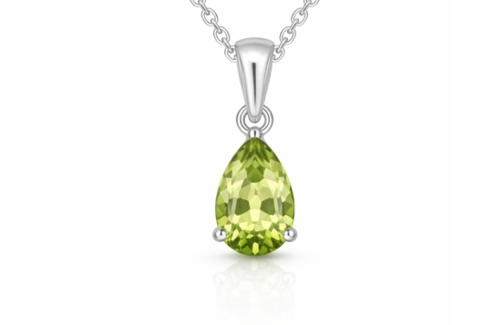 Srebrn obesek Lumière Duo – Modri topaz & Peridot